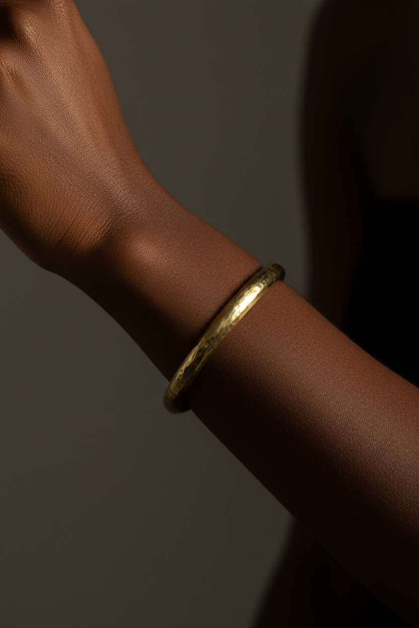 Open Hammered Cuff