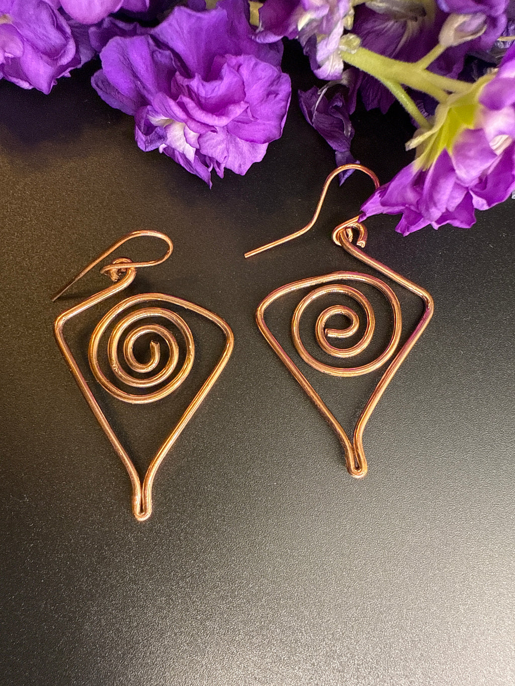 Triangle Coil Earrings