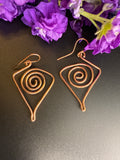 Triangle Coil Earrings