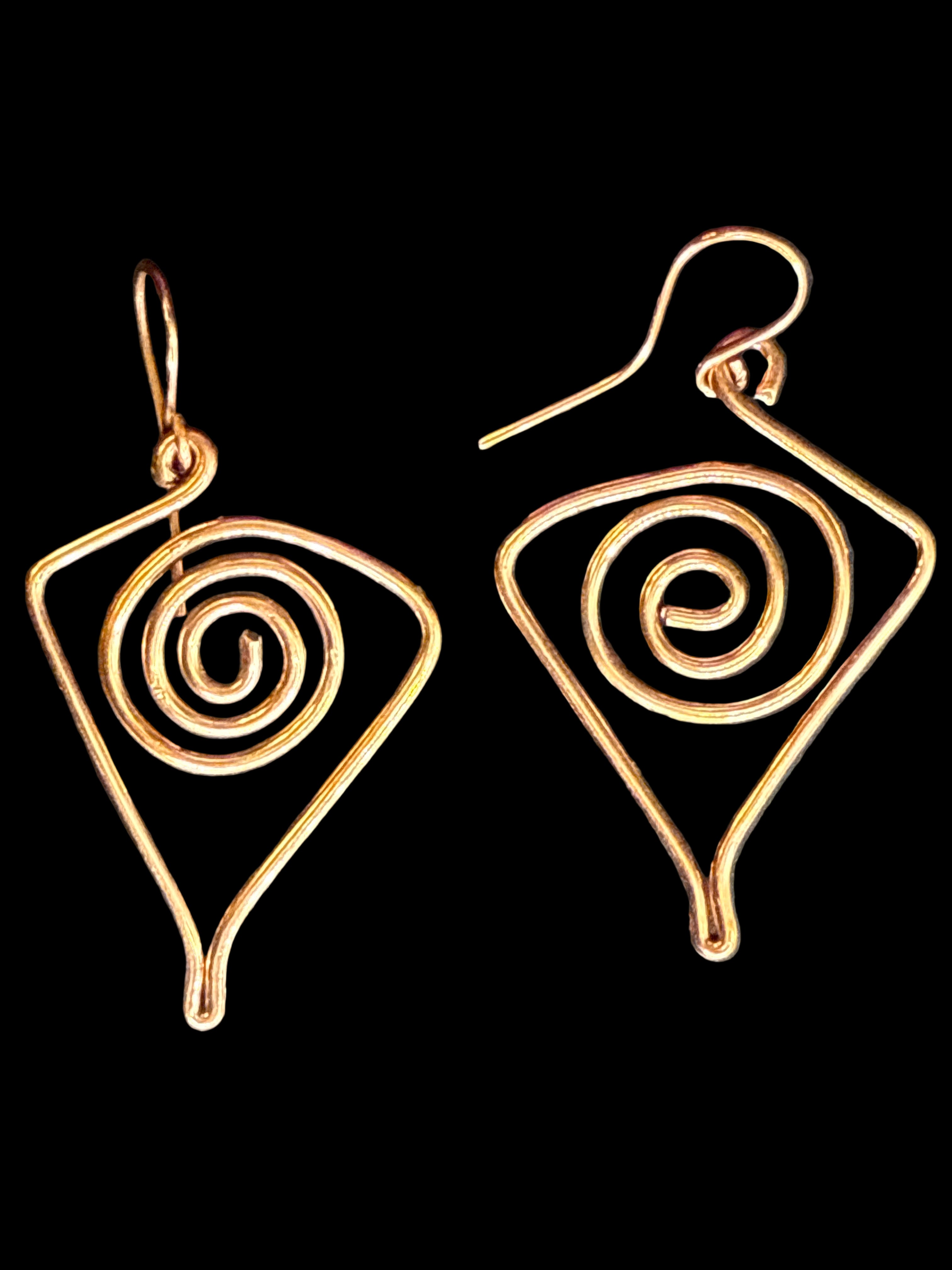 Triangle Coil Earrings