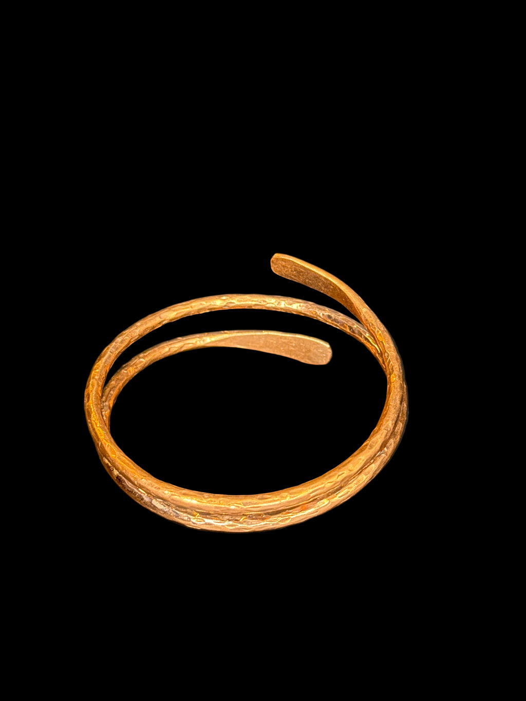 Hammered Triple Coil Bangle