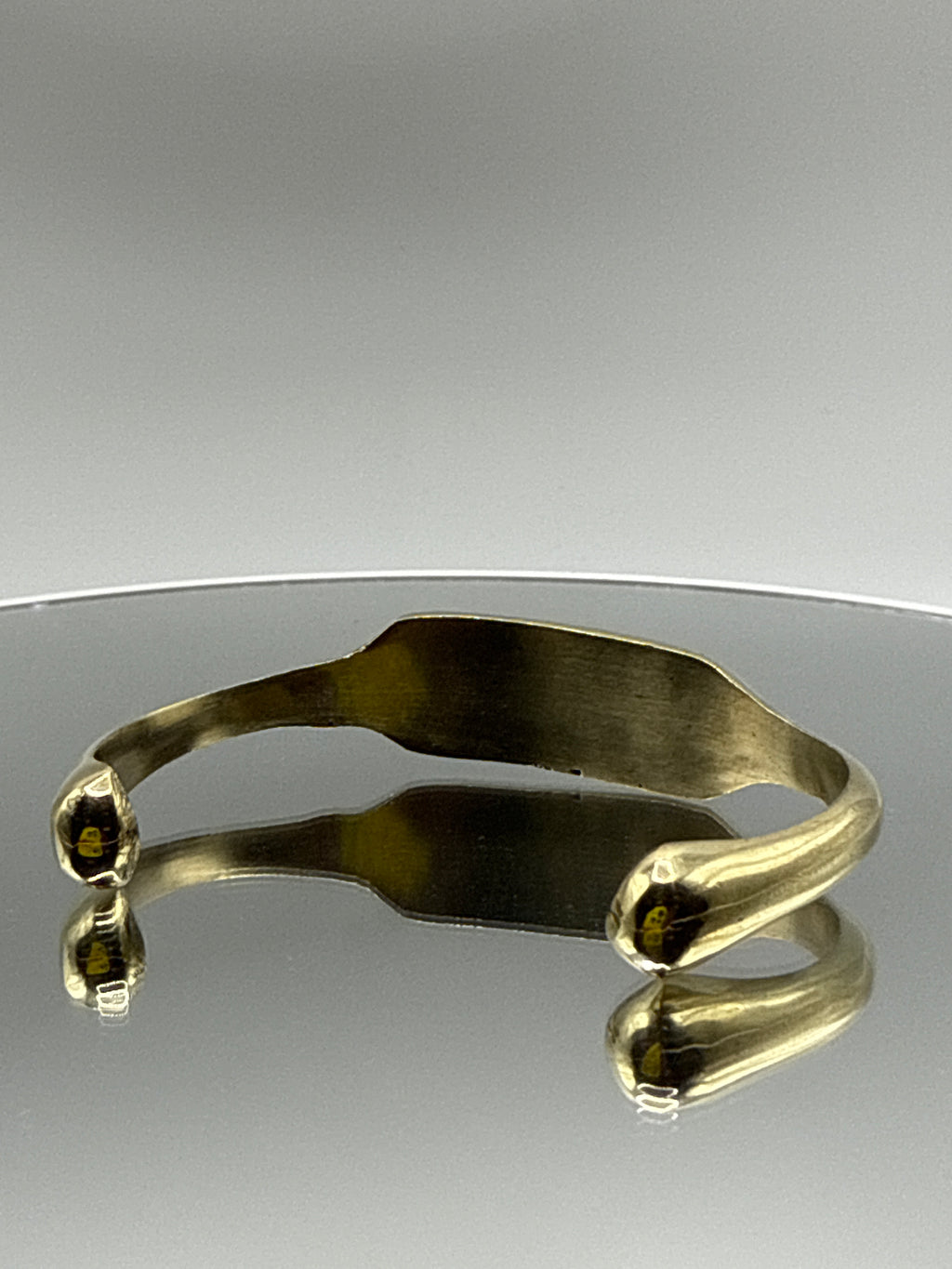 Hammered ID Bracelet Cuff